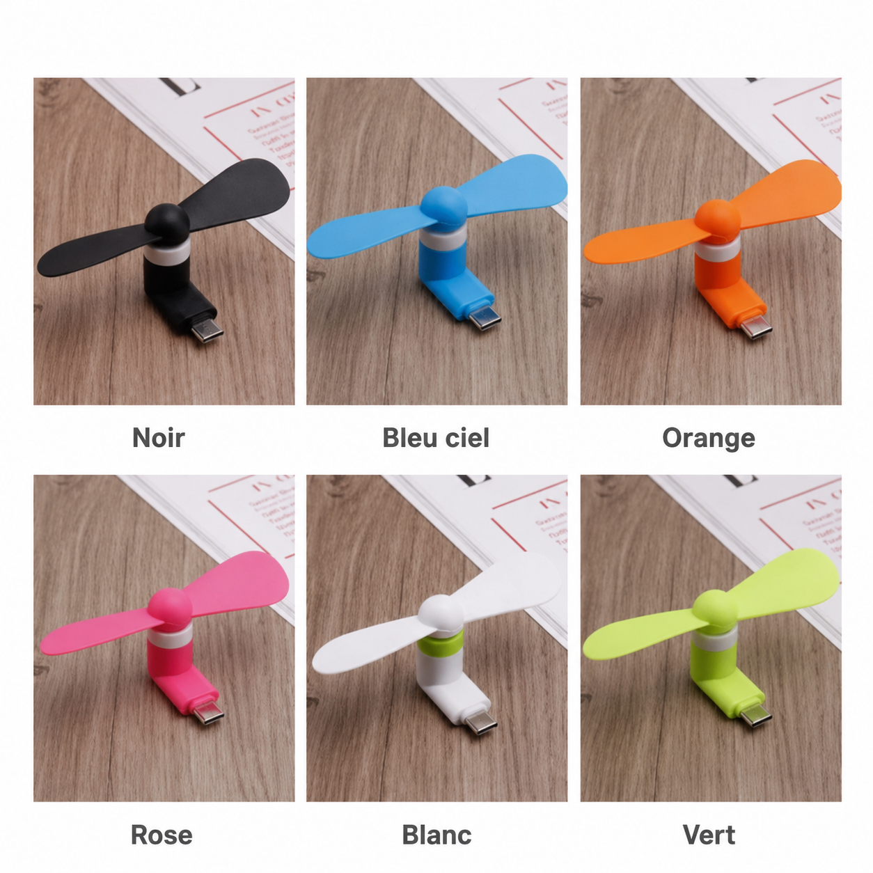 Couleurs disponibles